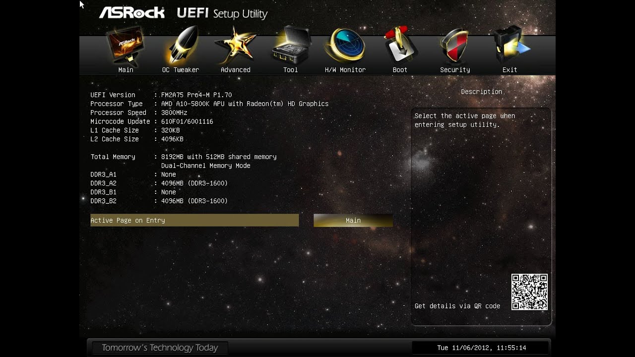 Основы материнской платы компьютера UEFI BIOS ASRock FM2A75 Pro4 - и ТРЕБОВАНИЯ ФУНКЦИЙ Windows 11.