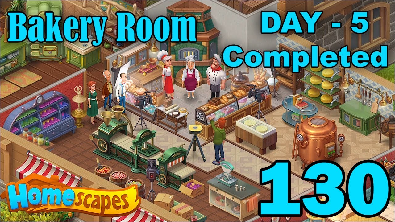 Homescapes New Bakery Room Expansion - Day 5 Completed - Part 130
