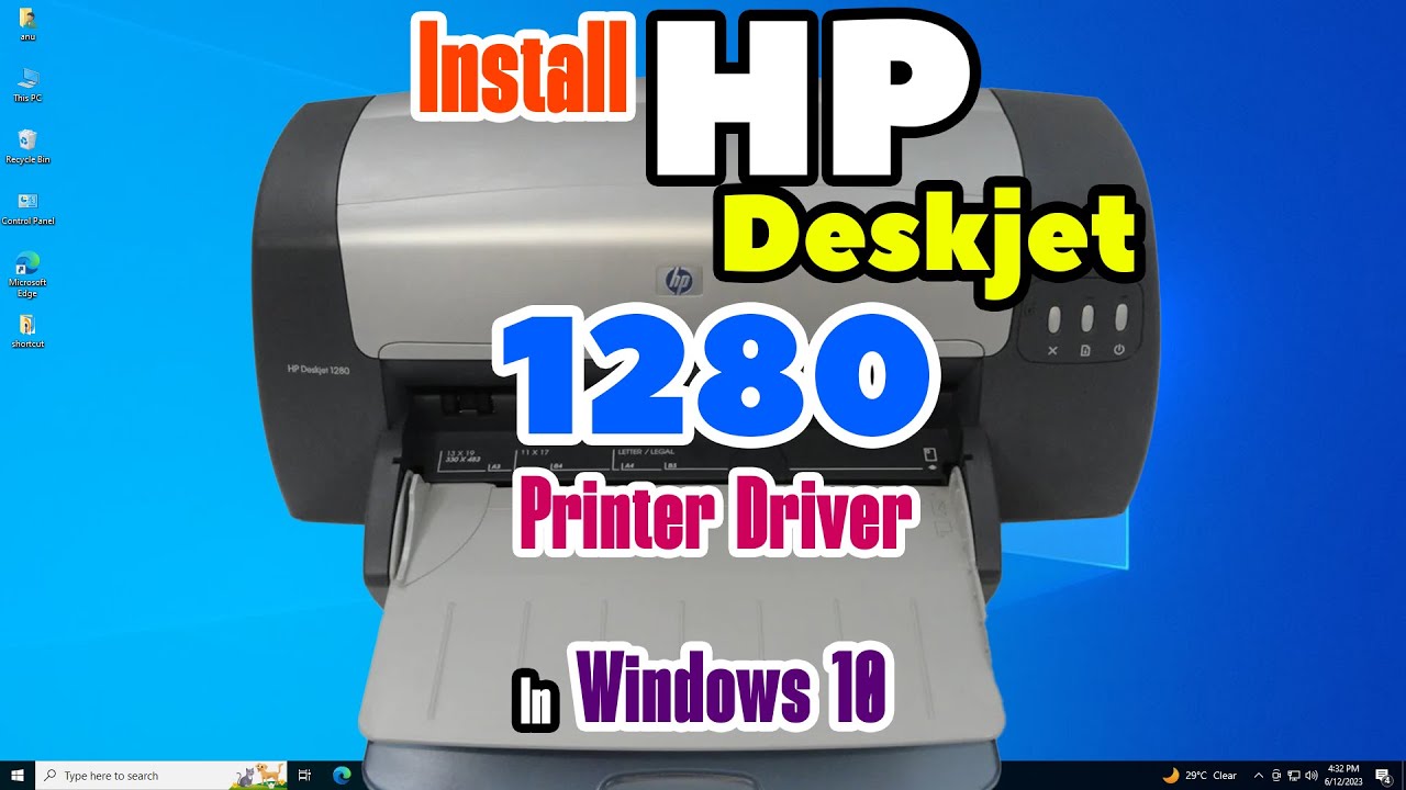 Как скачать и установить драйвер для принтера HP Deskjet 1280 на компьютер или ноутбук с Windows 10