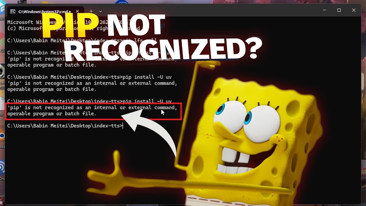 Pip Is Not Recognized Error in Python on Windows | Working Fix