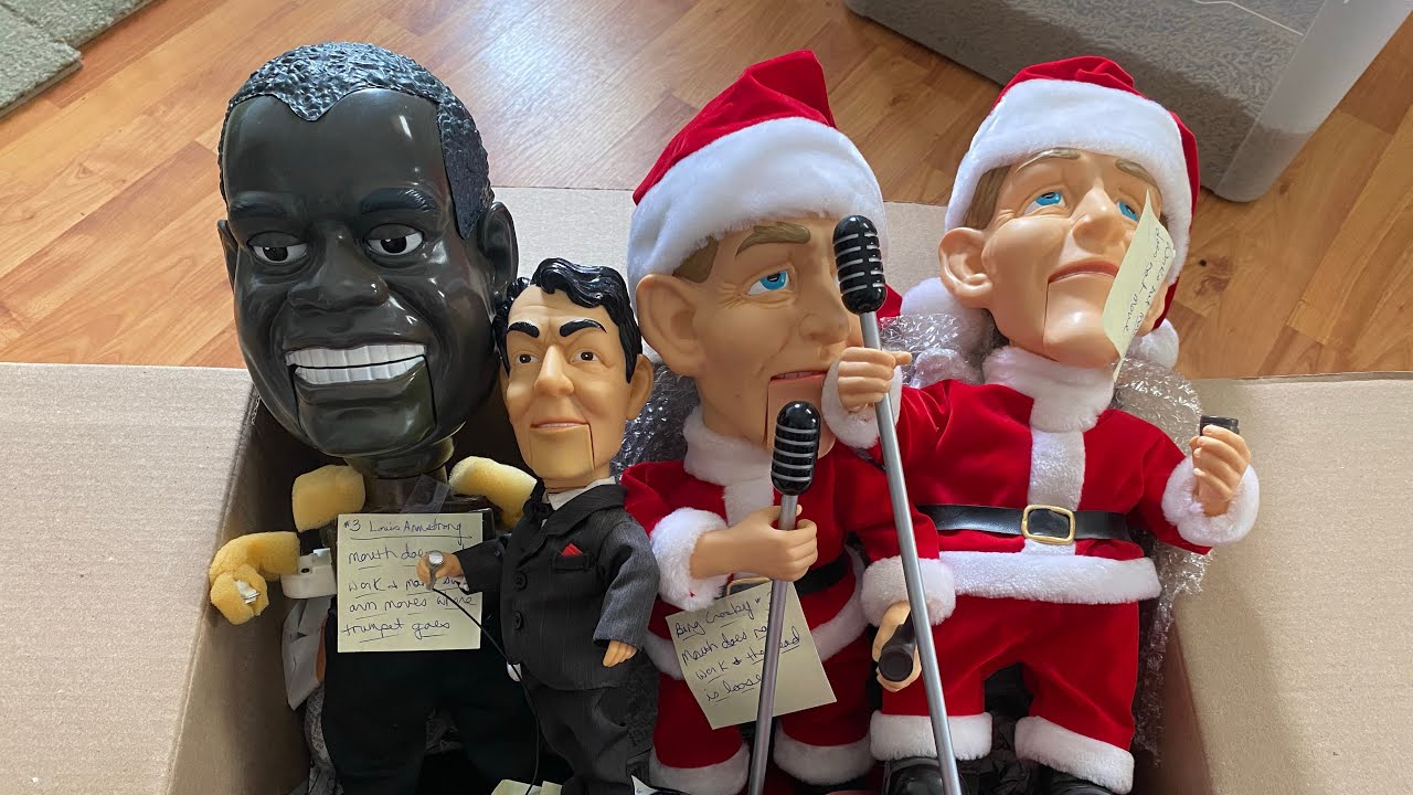 Repairing 5 Animatronic Gemmy Items for a customer.