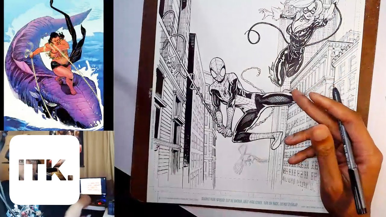 This artist draws entire comic books live on his Twitch streams
