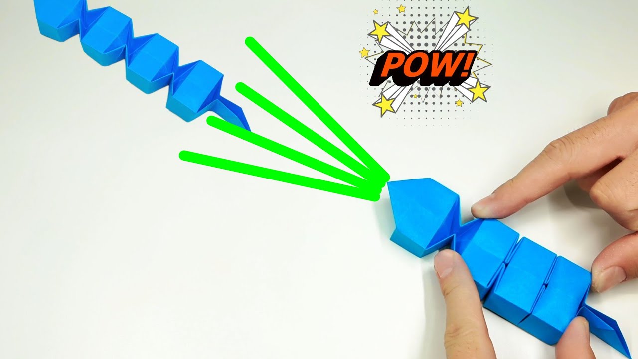 🐍Origami Sliding Paper Snake🐍Fun & Easy Origami #origami #origamitutorial #snake