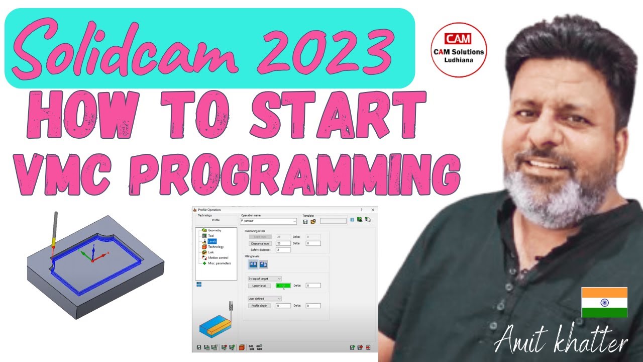 How to Start SolidCAM 2024 VMC Programming step by Step Training Tutorials in Hindi| SolidCAM Day-1
