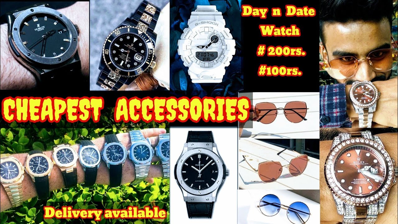 cheapest accessories | Day n date watch 200 & sunglass 100 | retail |  home delivery|tm|dshehbazz