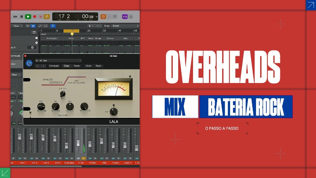 Mix de Bateria Midi no Rock e Metal - O segredo para lidar com pratos e overheads