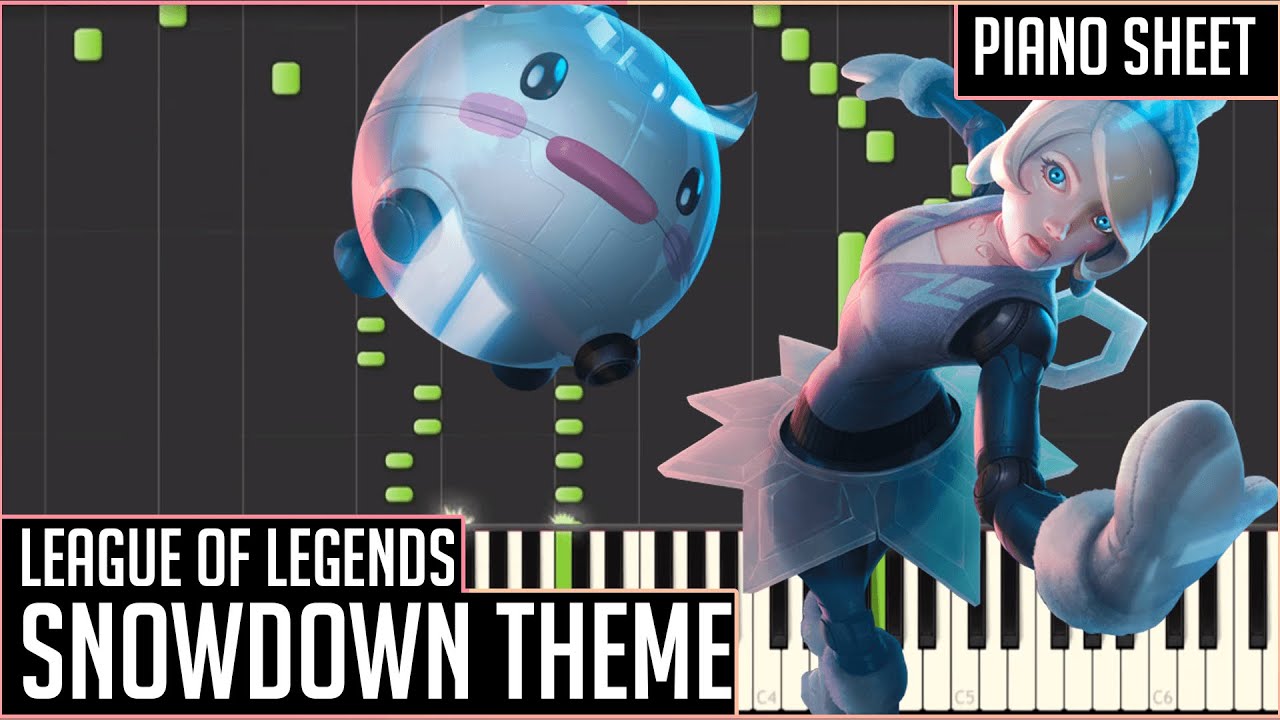 League of Legends Snowdown Theme 2015 [Piano Synthesia + Sheets]