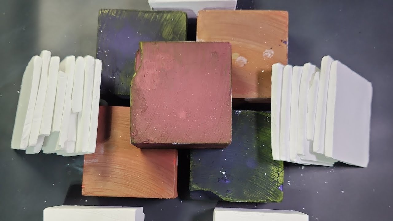 Crispy Thins | Soft Blocks I Dyed Chalk Blocks I ASMR I Oddly Satisfying