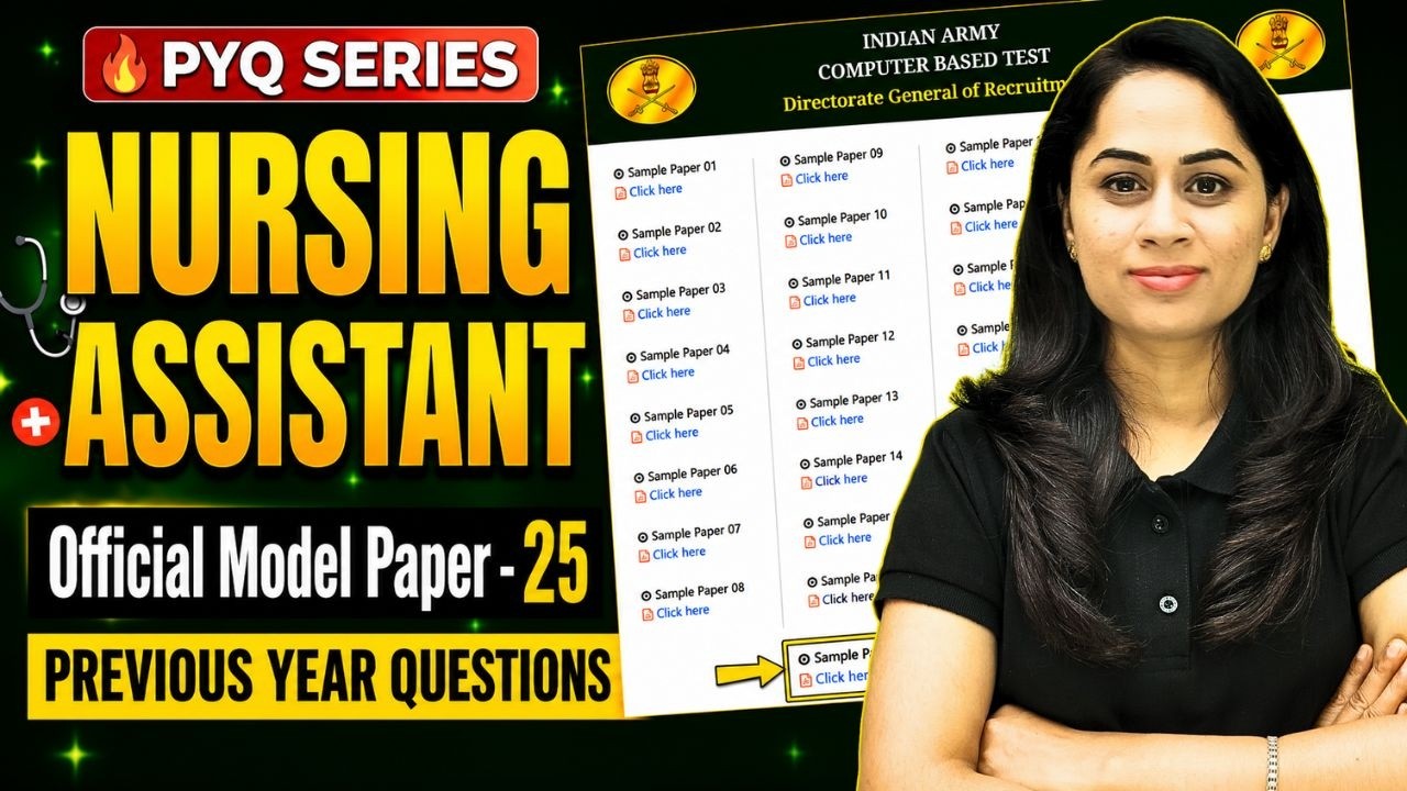 🔥 Nursing Assistant PYQ Series | Official Model Paper 25 | Previous Year Questions | Army NA तैयारी