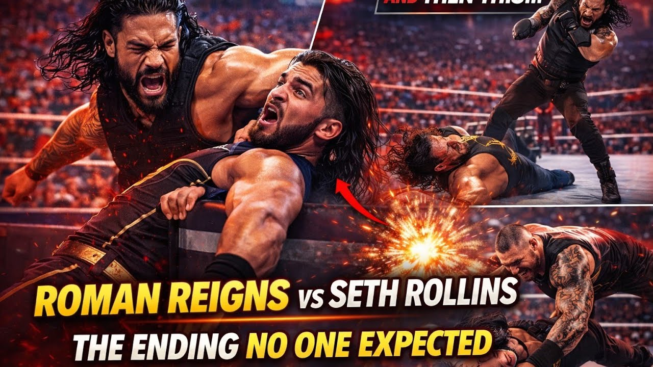Roman Reigns Turns Seth Rollins’ Attack Into Chaos 💥 #wwe #wwe2k26 #romanreigns #royalrumble #raw