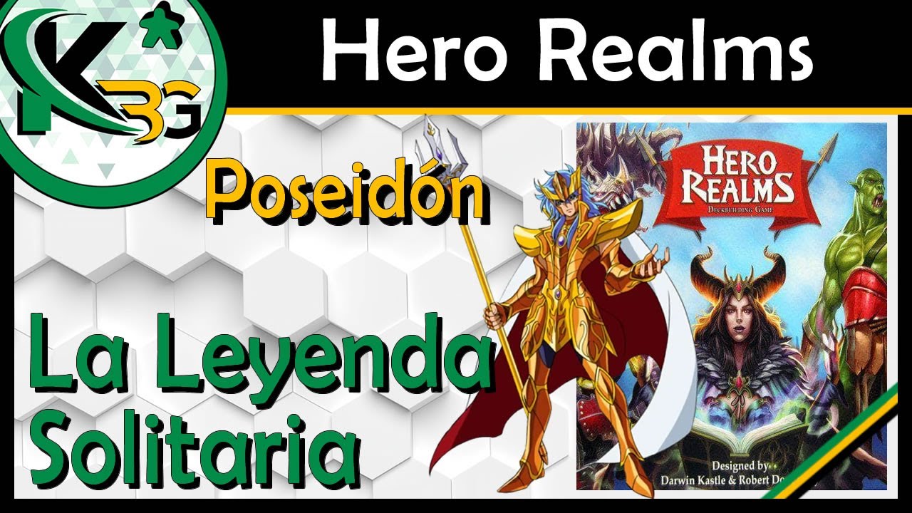 🔱Hero Realms | Partida en Solitario - Poseidón | 📜 La Leyenda Solitaria #11
