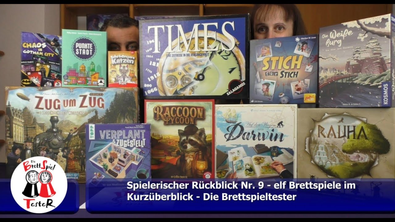 Spielerischer Rückblick Nr. 9 - elf Brettspiele im Kurzüberblick - Brettspiel - Die Brettspieltester