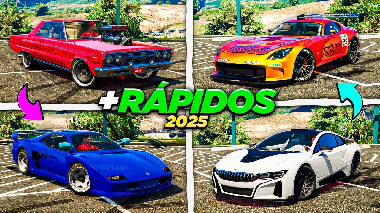 OS 10 CARROS MAIS RÁPIDOS DO GTA 5 ONLINE EM 2025! (HSW)