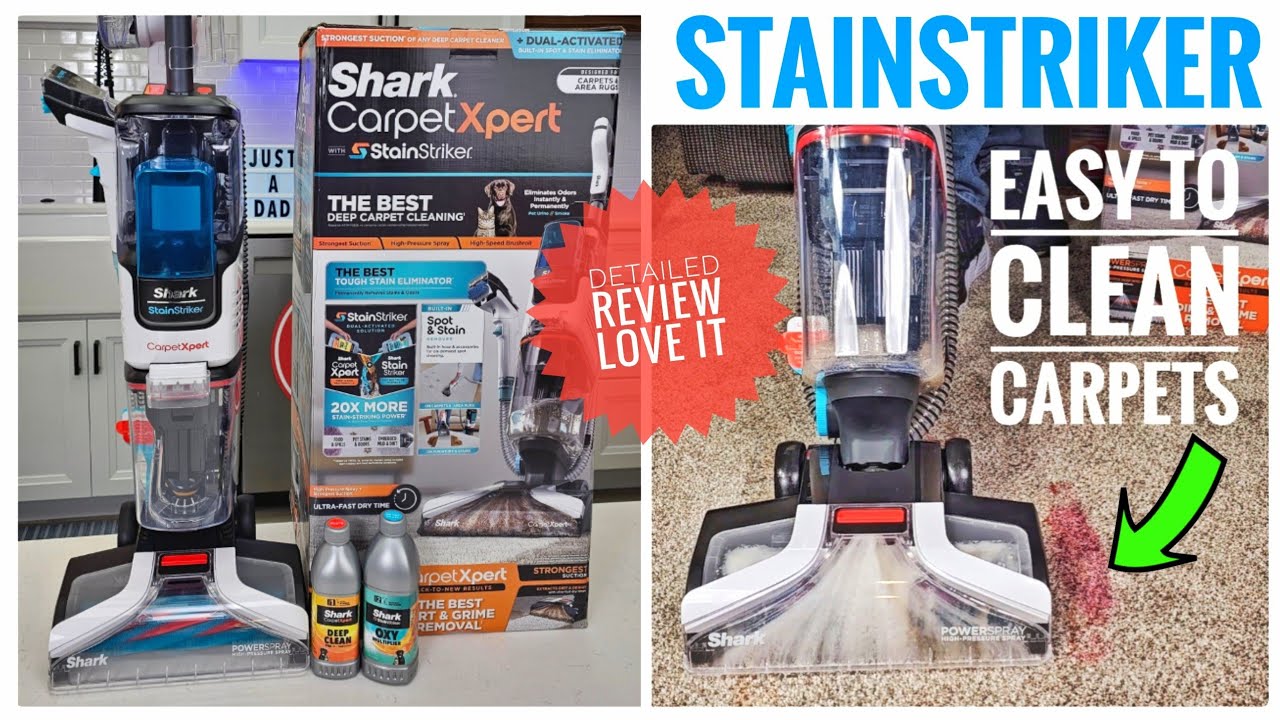 Shark CarpetXpert StainStriker Upright Carpet Cleaner Machine Review  -  I Love It!