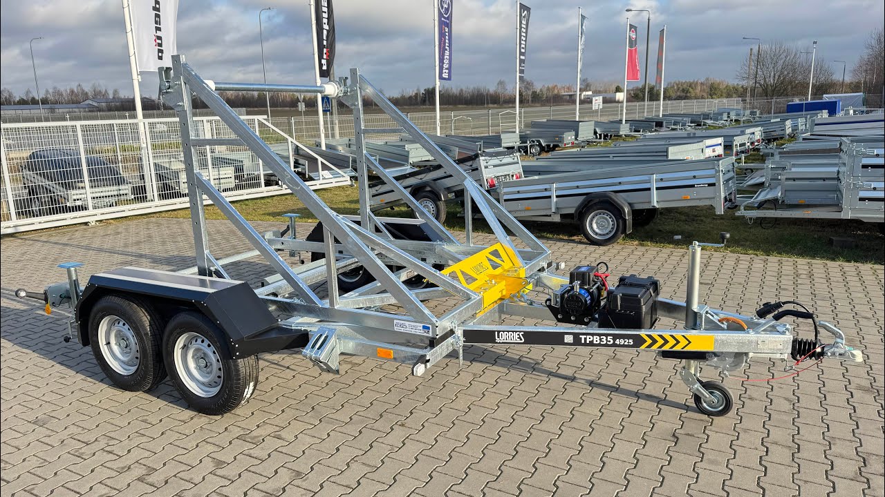 Lorries TPB35-4925 - przyczepa kablowa z elektryczną wciągarką