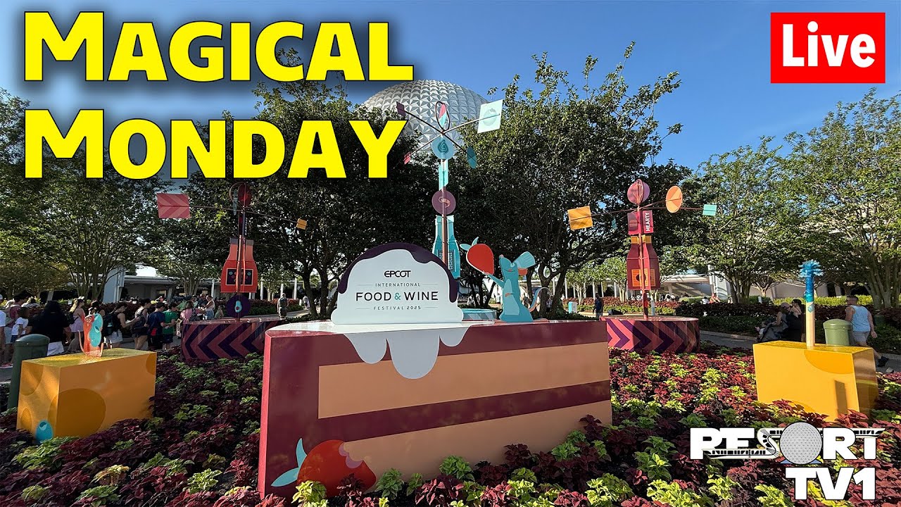 🔴Live: Magical Monday at Epcot Food & Wine Festival - Remy's Scavenger Hunt-Disney World Live Stream
