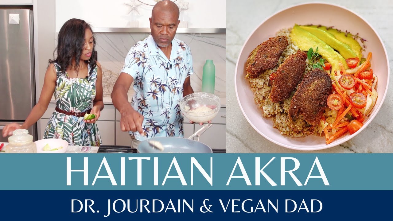 Haitian Akra (Malanga Fritters) || Dr. Jourdain & Vegan Dad || Vegan Gluten-Free