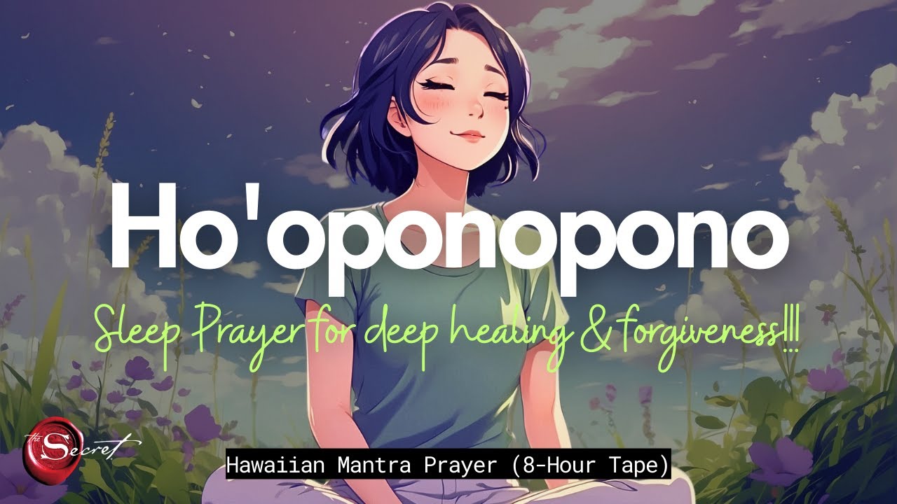 HO'OPONOPONO SLEEP PRAYER FOR DEEP HEALING & FORGIVENESS | HAWAIIAN MANTRA| 8-HOUR TAPE 🌺✨🙏