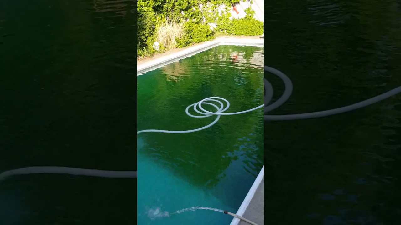 Pool Opening - Vacuuming Algae to Waste with Super Pump