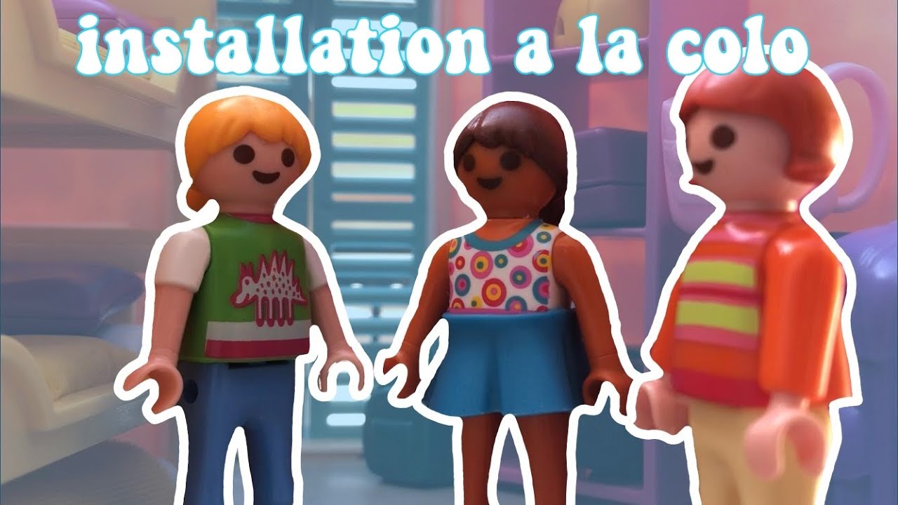 film playmobil - installation à la colo