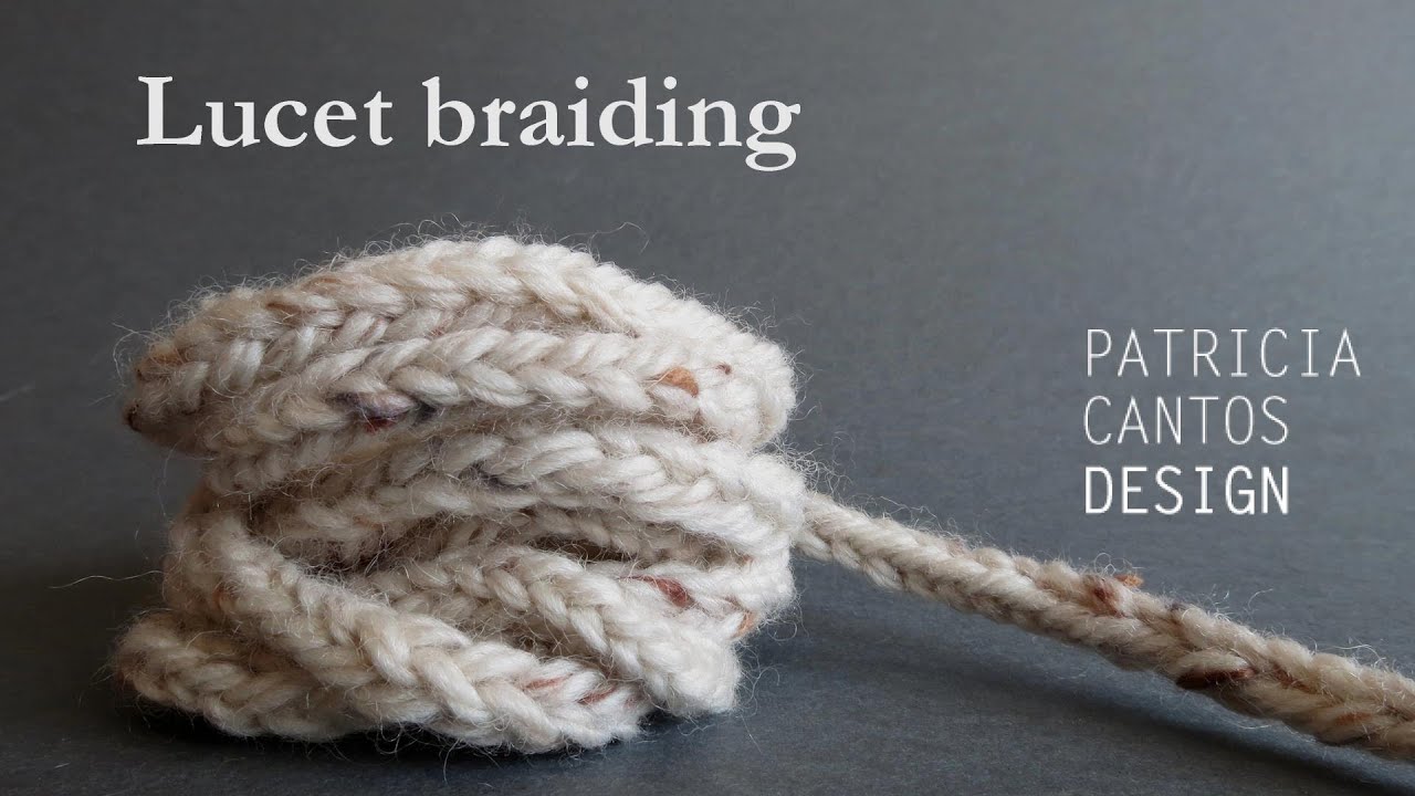 Lucet braiding with bare hands - craft lesson
