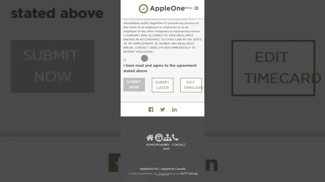 BEFORE Mobile Time Entry Screens