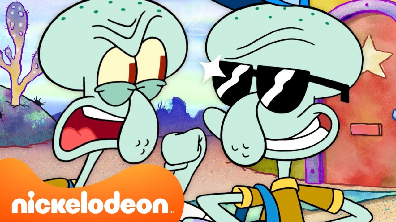 Every Time Squidward Was A Teenager 🦑 | SpongeBob | Nicktoons