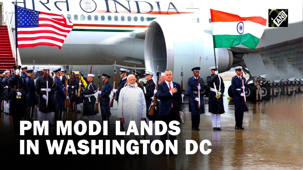 PM Modi lands in Washington DC for a historic state visit to US