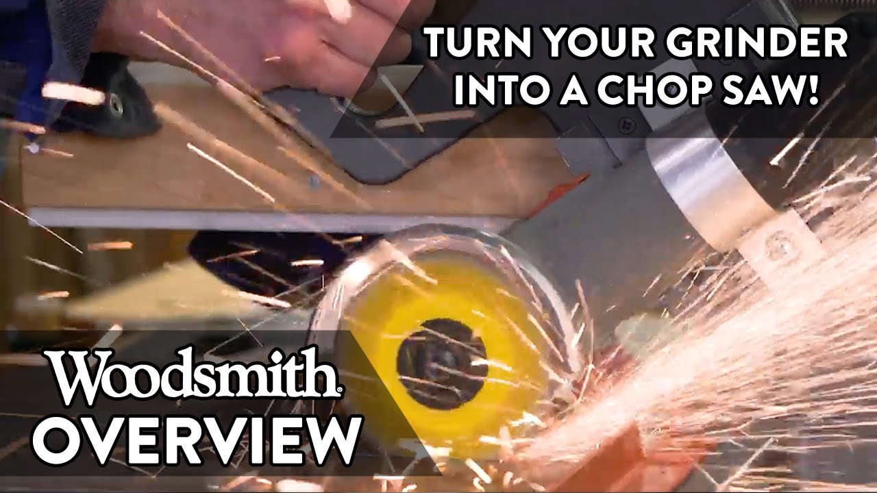 Turn Your Angle Grinder Into a Shop-Built Chop Saw!