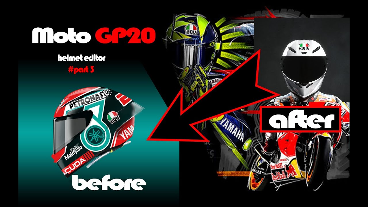 helmet editor motogp 20 #part3 agv petronas srt