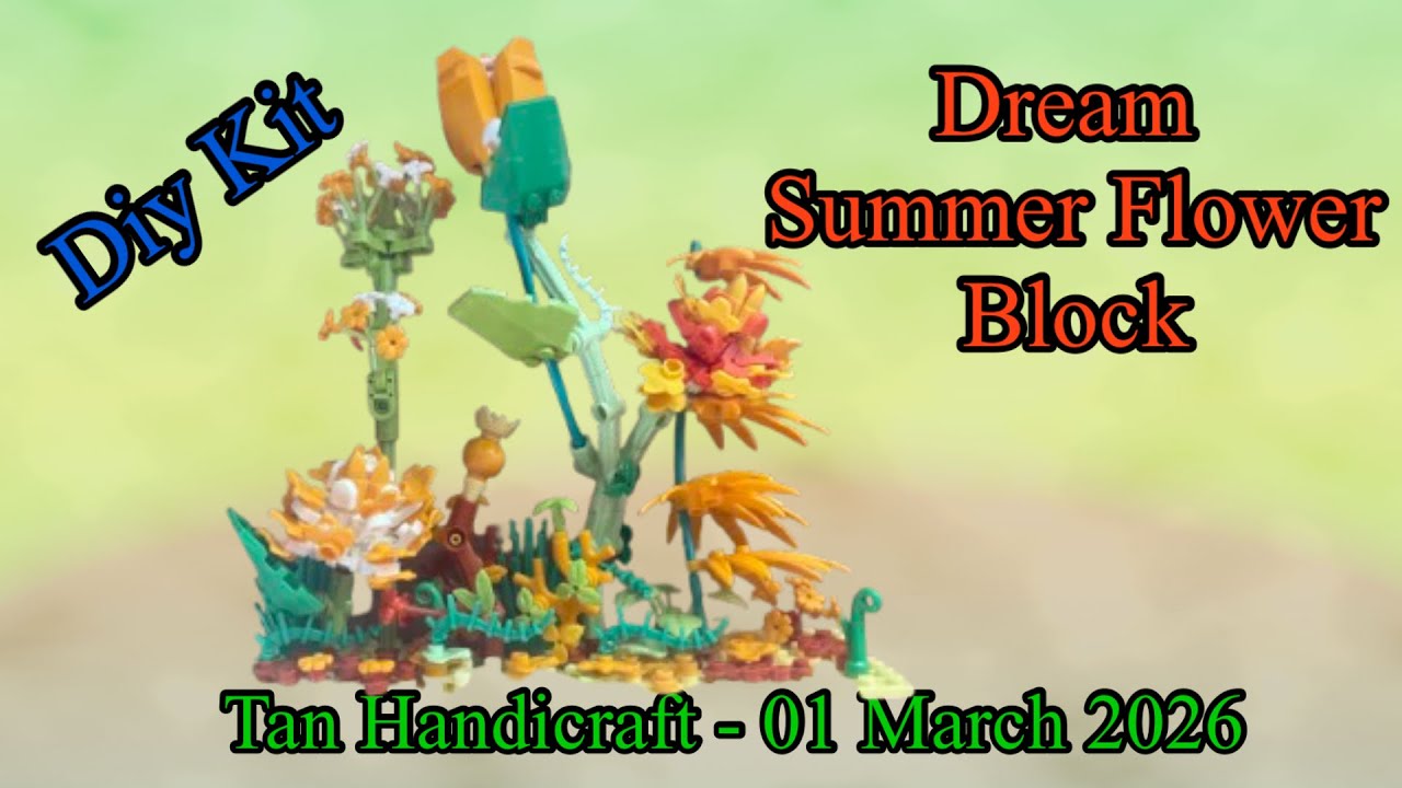 Tutorial ke 1744 - Diy kit summer flower dream block