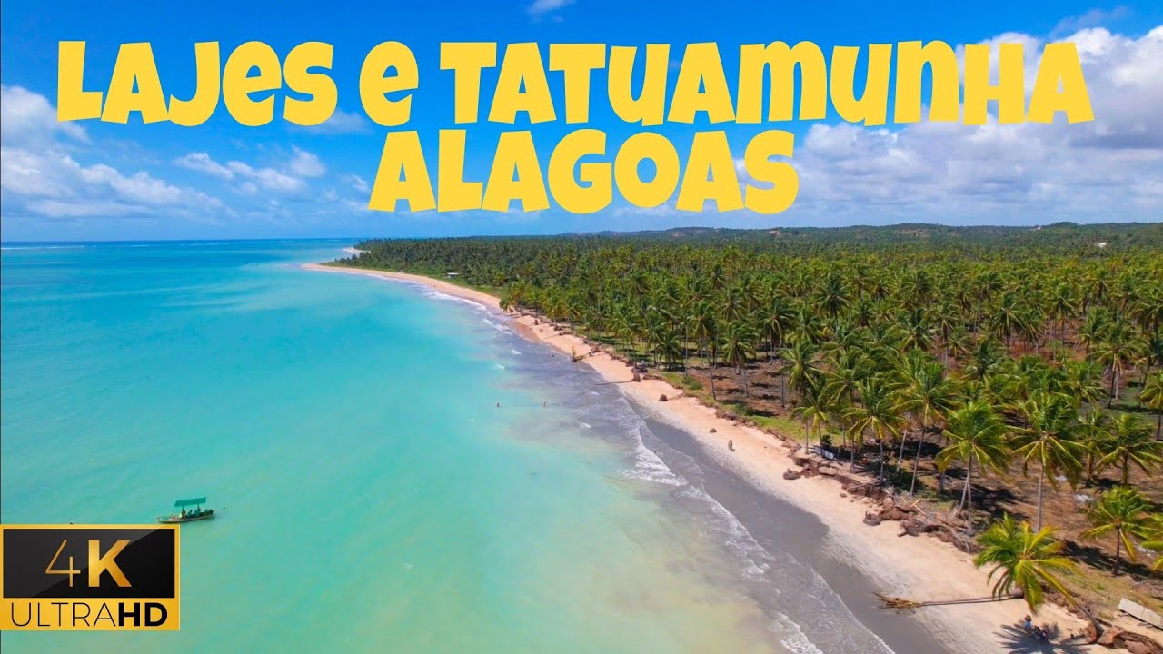 Praia da Laje e Tatuamunha em Porto de Pedras Rota ecológica dos Milagres Alagoas 4k