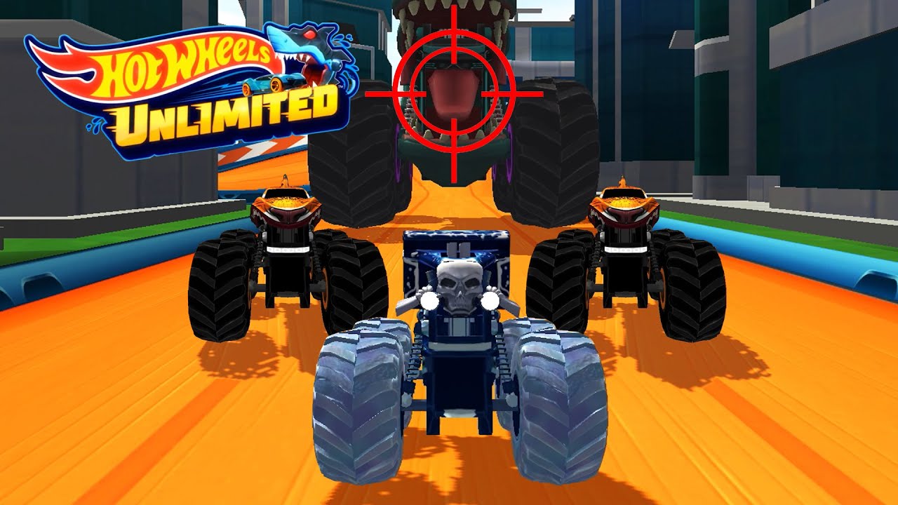 Hot Wheels Unlimited 2: Let’s Race Blizzard Basher, Tiger Shark in mega-wrex