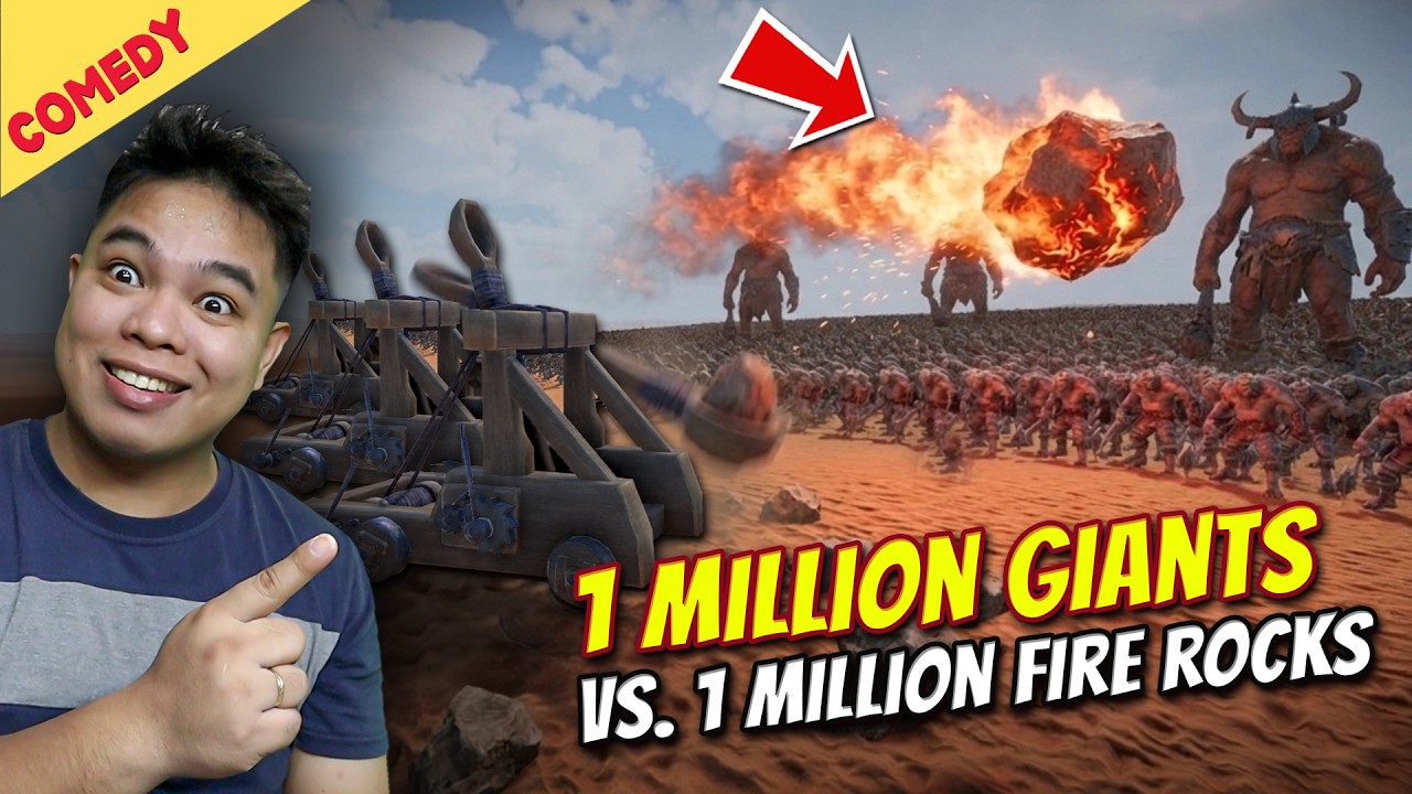 1 Million Giants vs. Fire Rock Canon! - Ultimate Epic Battle Simulator 2