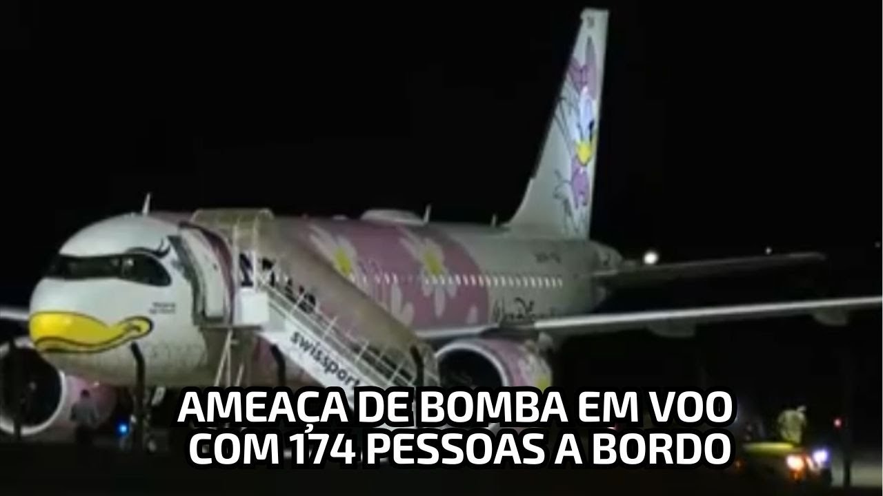 Avião faz pouso de emergência em Brasília após ameaça de bomba