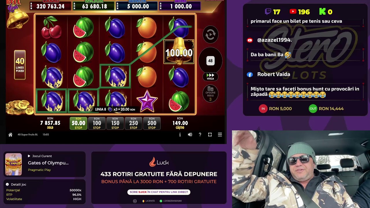 Primul LIVE de PACANELE din RAPTOR