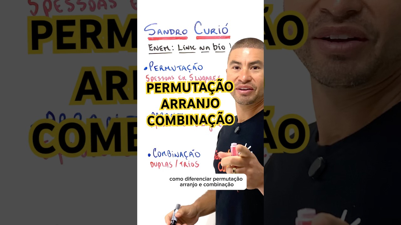 An&aacute;lise Combinat&oacute;ria: permuta&ccedil;&atilde;o, arranjo e combina&ccedil;&atilde;o.