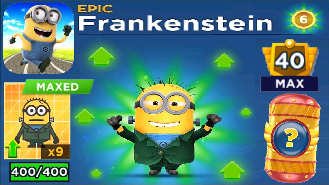 Despicable Me Minion Rush Frankenstein Max Level Epic Costume gameplay walkthrough ios / android