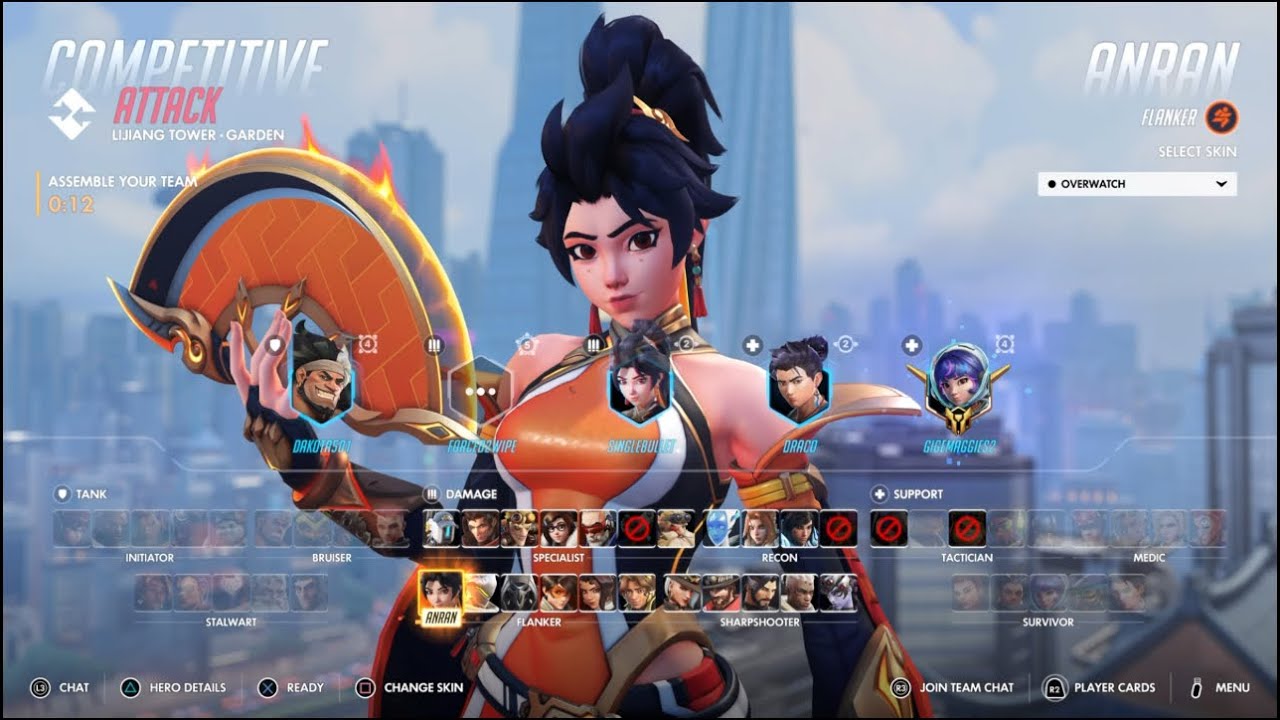 Overwatch 2 Anran Competitive Gameplay No Commentary) (Ps5) (1080p 60