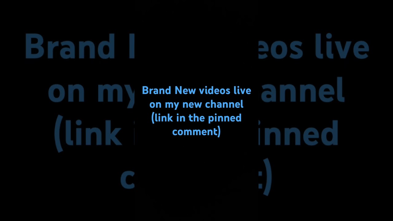 New Channel! 