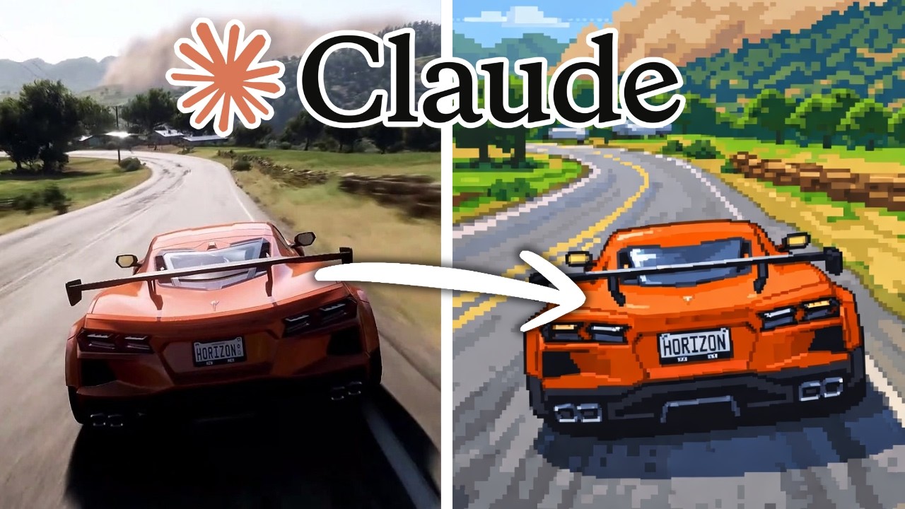 Dei 1 HORA pro CLAUDE Recriar FORZA HORIZON do ZERO! (jogável?)