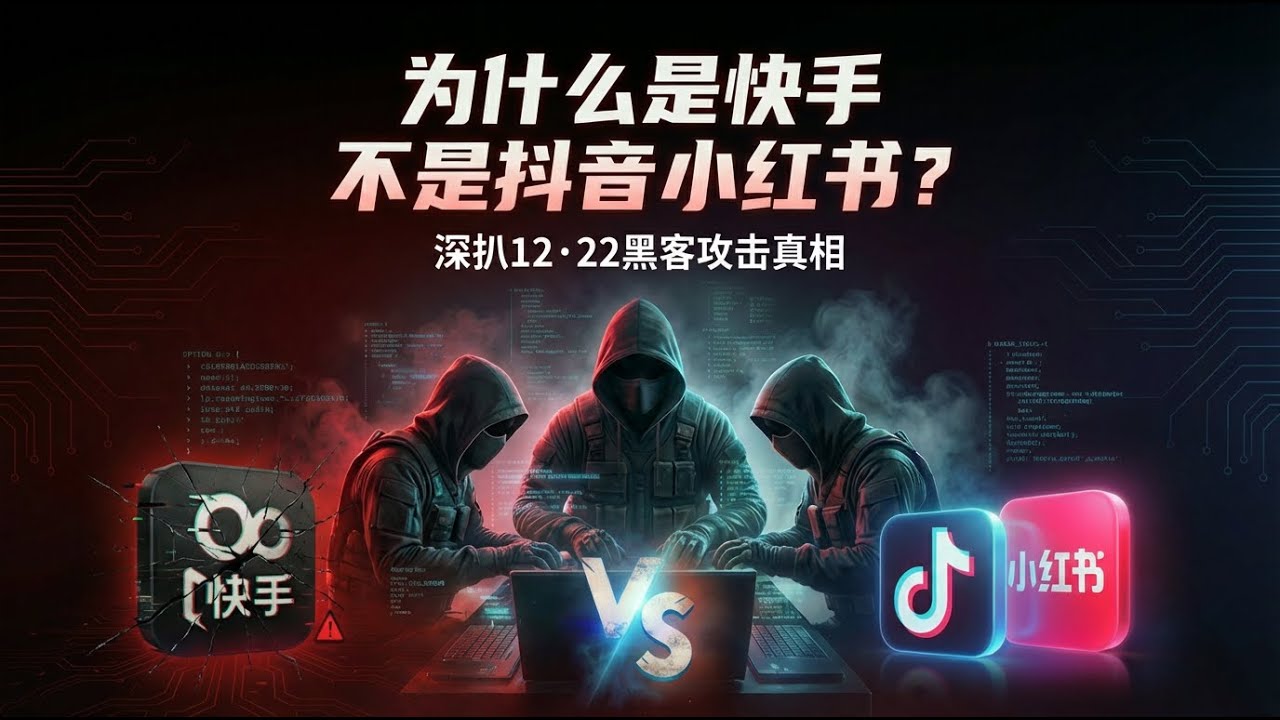 为什么黑客选了快手，不是抖音小红书？答案细思极恐