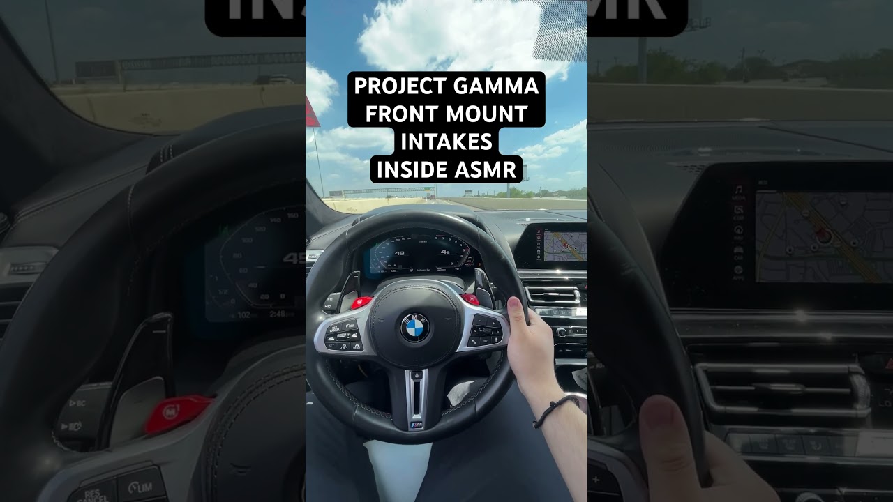 Project Gamma M5/M8 Front Mount Intake POV Action #projectgamma #automobile #M5 #M8 #F90 #F9X #BMW