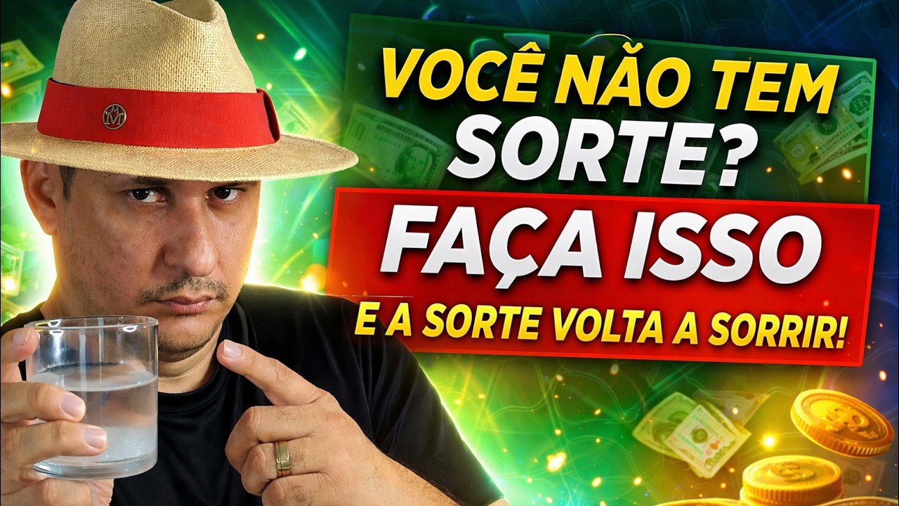 TEM MÁ SORTE? 🤑🍀Faça isso e sua vida vai mudar!