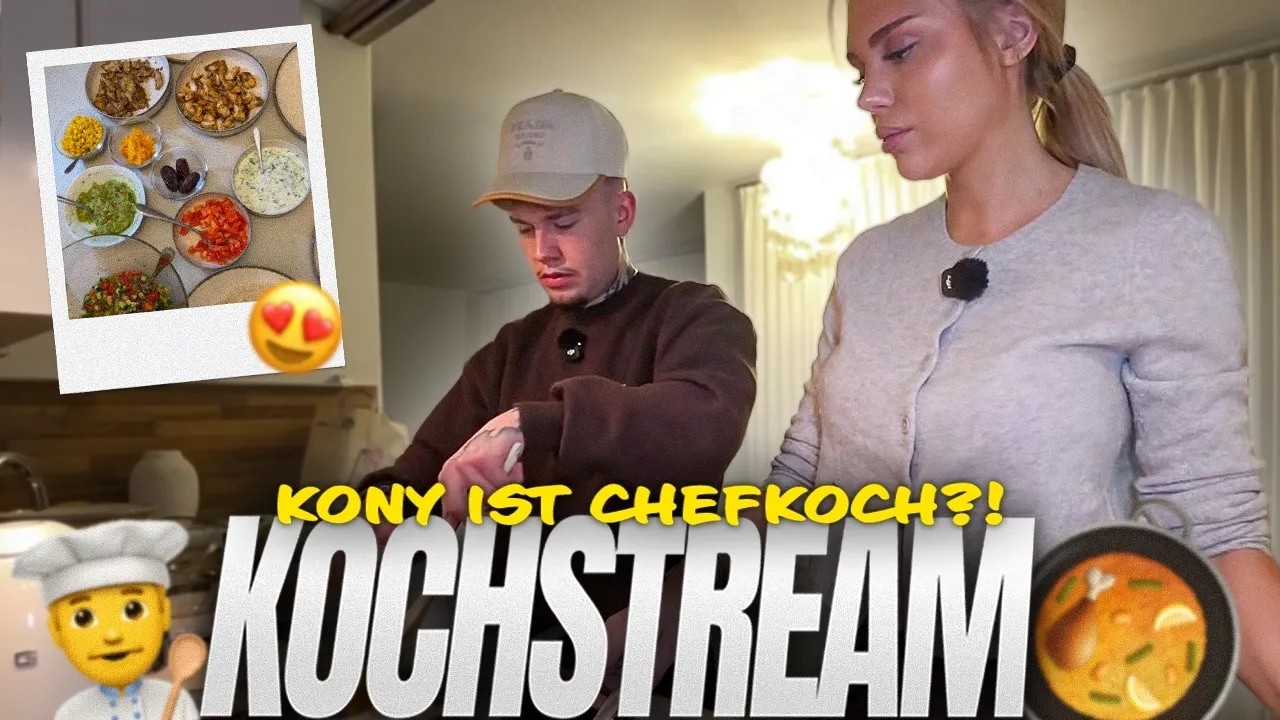 Kochen mit Kony in MEINER Wohnung😱 | Q&A🔥 | Amalia Streamt
