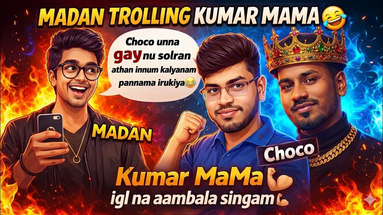 MADAN Trolling Kumar MaMa (MaMa nee Gay thana😂 ) || PUBG MADAN || madan op || KOKKI KUMAR  || MADAN