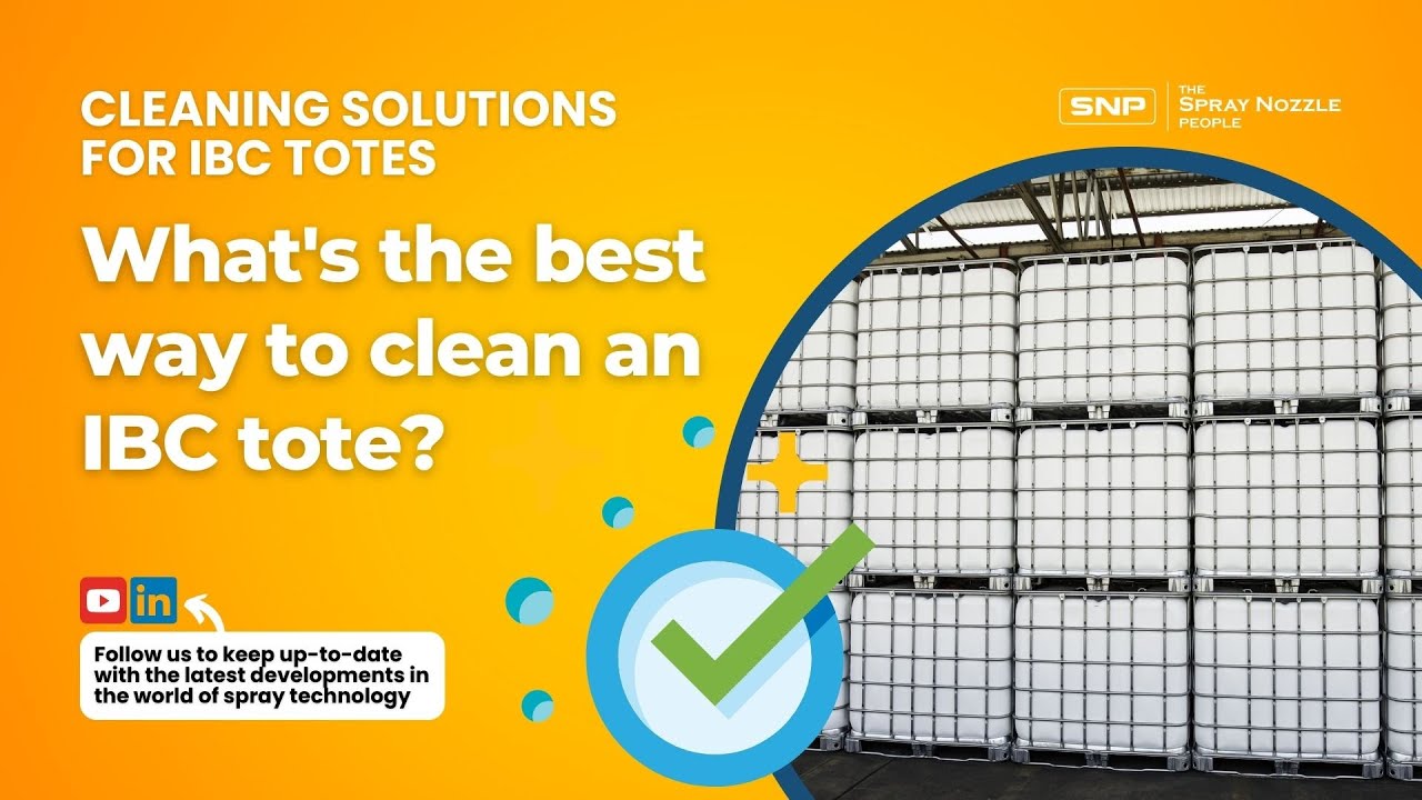 Cleaning solutions for IBC totes. What's the best way to clean an IBC tote?