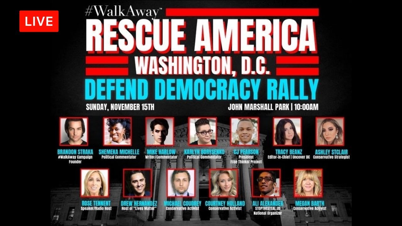 🔴 Watch LIVE: #WalkAway DC Defend Democracy Rally LIVE Coverage