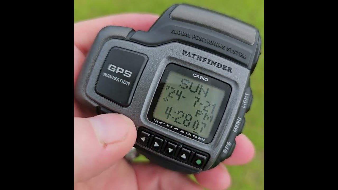 Casio 1840 PAT-1 Pathfinder GPS Watch demo
