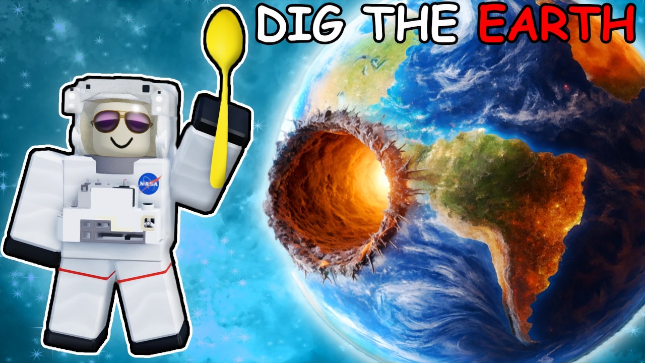 DIG a Planet with a SPOON in Roblox...